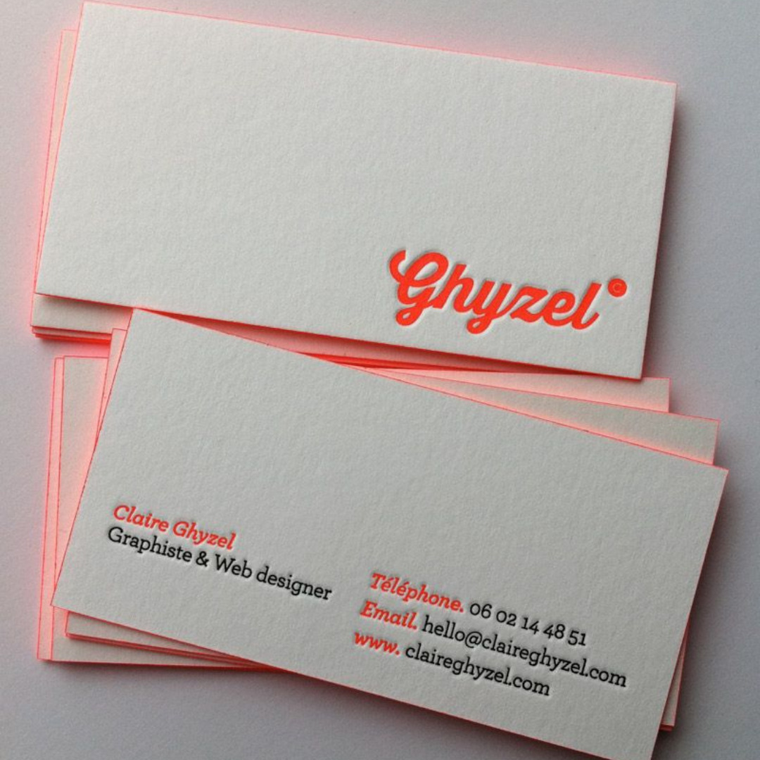 Spot UV finish card